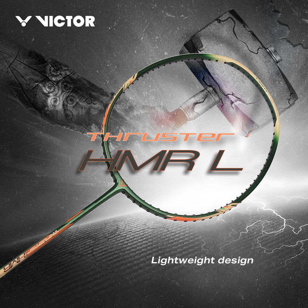 VICTOR Thruster TK-HMR Light-V Professional Badminton Racket – 5U/6U, Head Heavy, Slightly Stiff