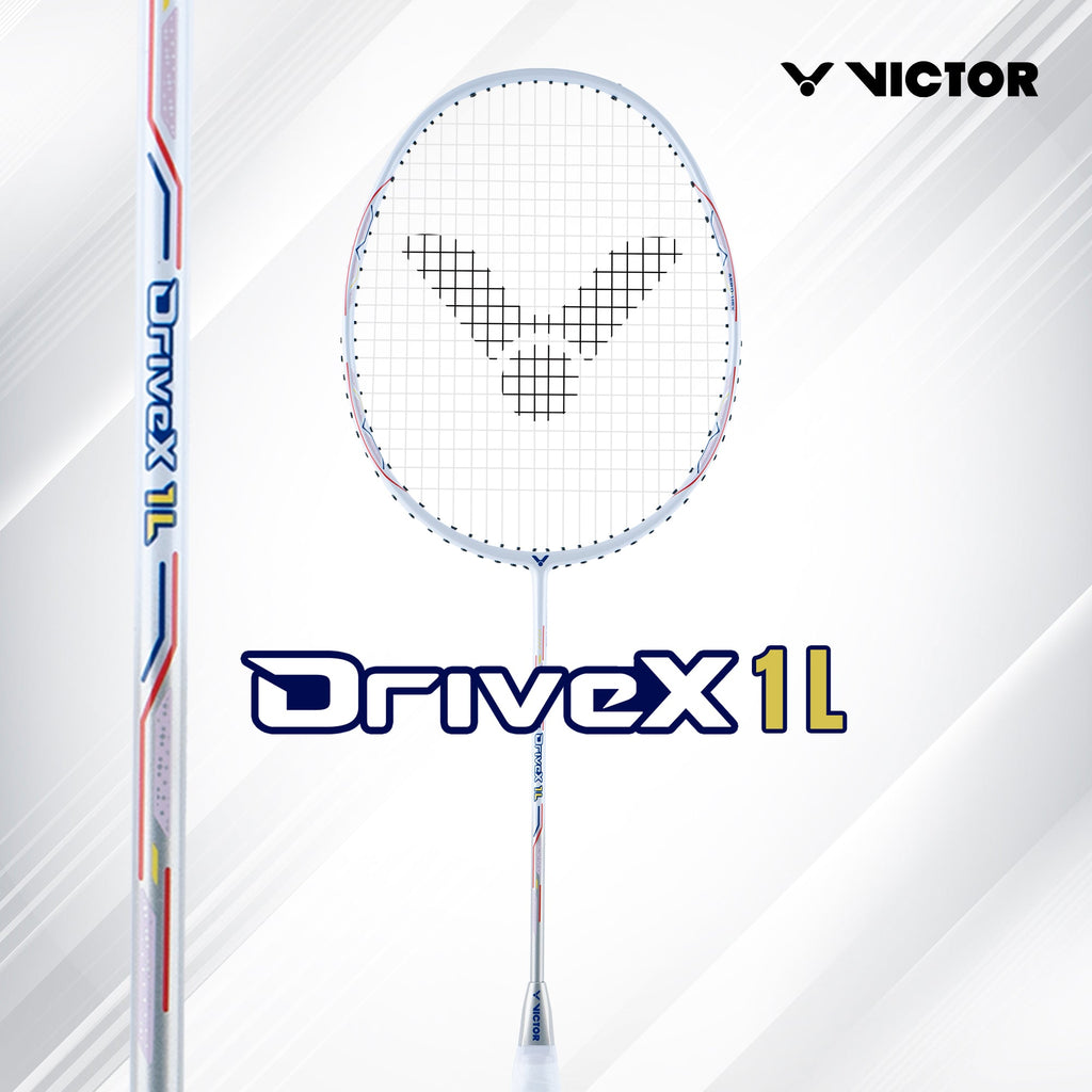 VICTOR DX-1L-V Strung Professional Badminton Racket – Lightweight, Even Balance & Precision Control