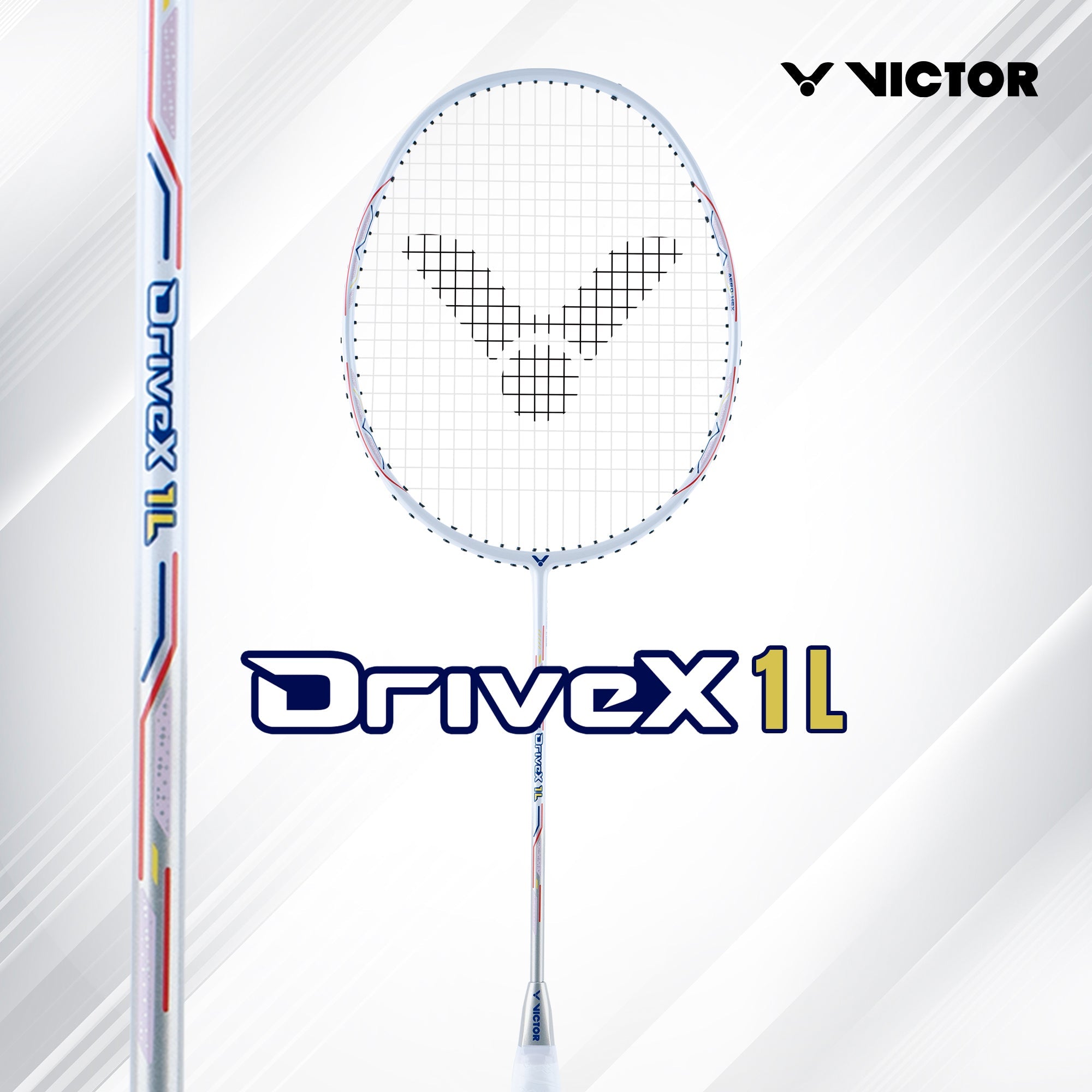 VICTOR DX-1L-V Strung Professional Badminton Racket – Lightweight, Even Balance & Precision Control