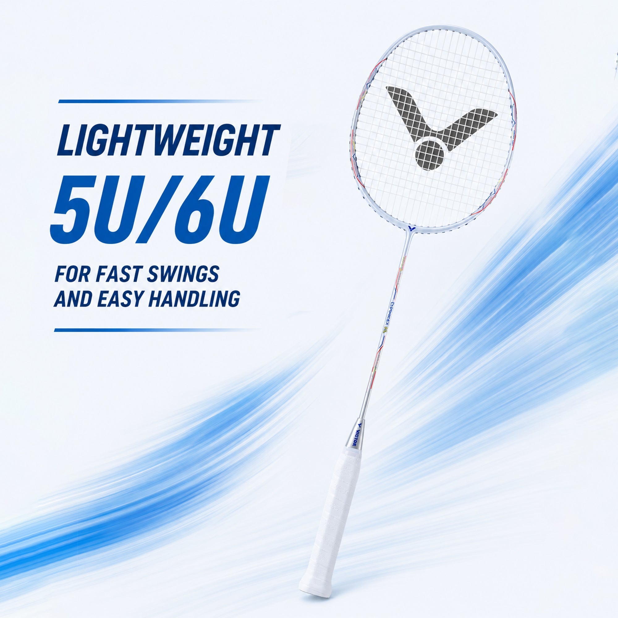 VICTOR DX-1L-V Strung Professional Badminton Racket – Lightweight, Even Balance & Precision Control