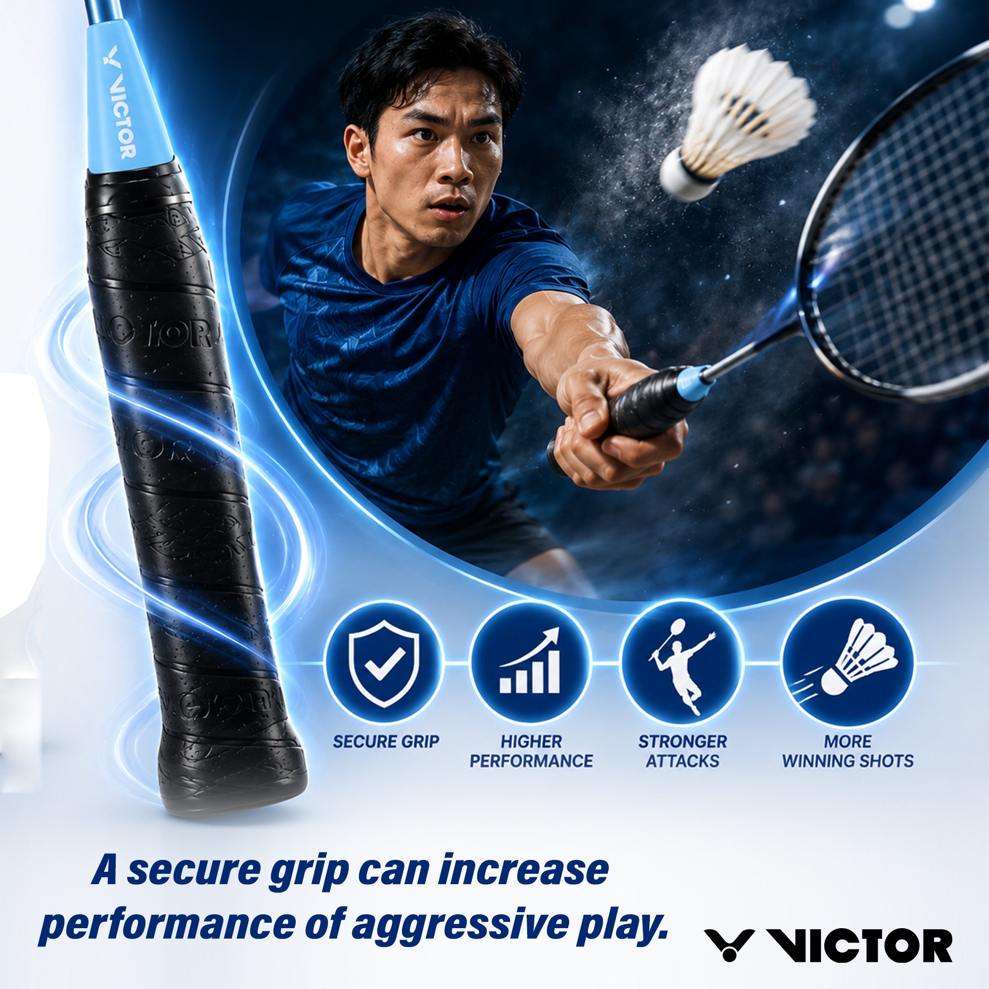 VICTOR AC018 Grip Powder (Pack of 2) – Enhanced Grip & Moisture Control for Sports