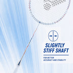 VICTOR DX-1L-V Strung Professional Badminton Racket – Lightweight, Even Balance & Precision Control
