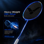 VICTOR Wrist Enhancer WE-140-F Badminton Training Racket | Wrist Strength & Agility Trainer (Strung)