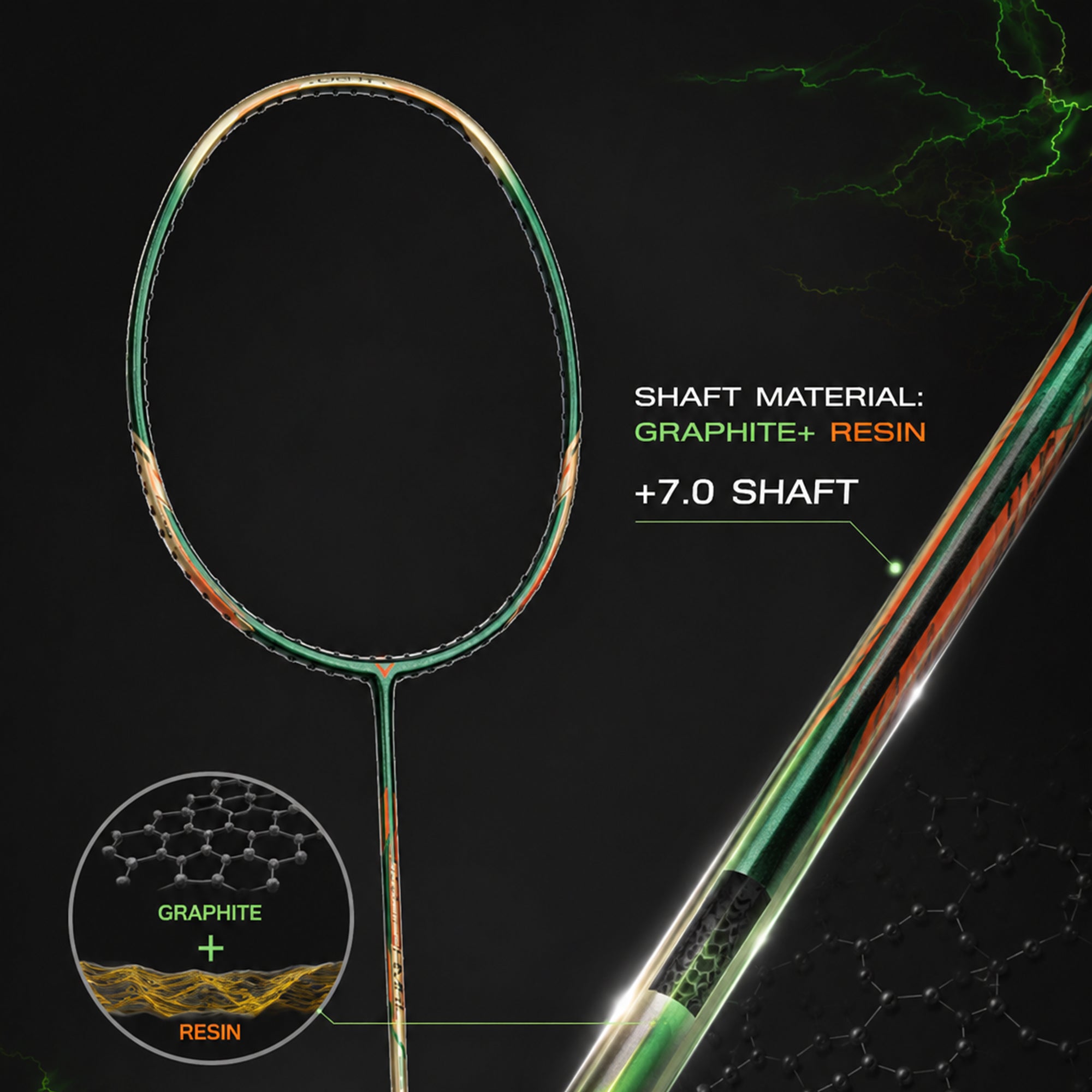 VICTOR Thruster TK-HMR Light-V Professional Badminton Racket – 5U/6U, Head Heavy, Slightly Stiff