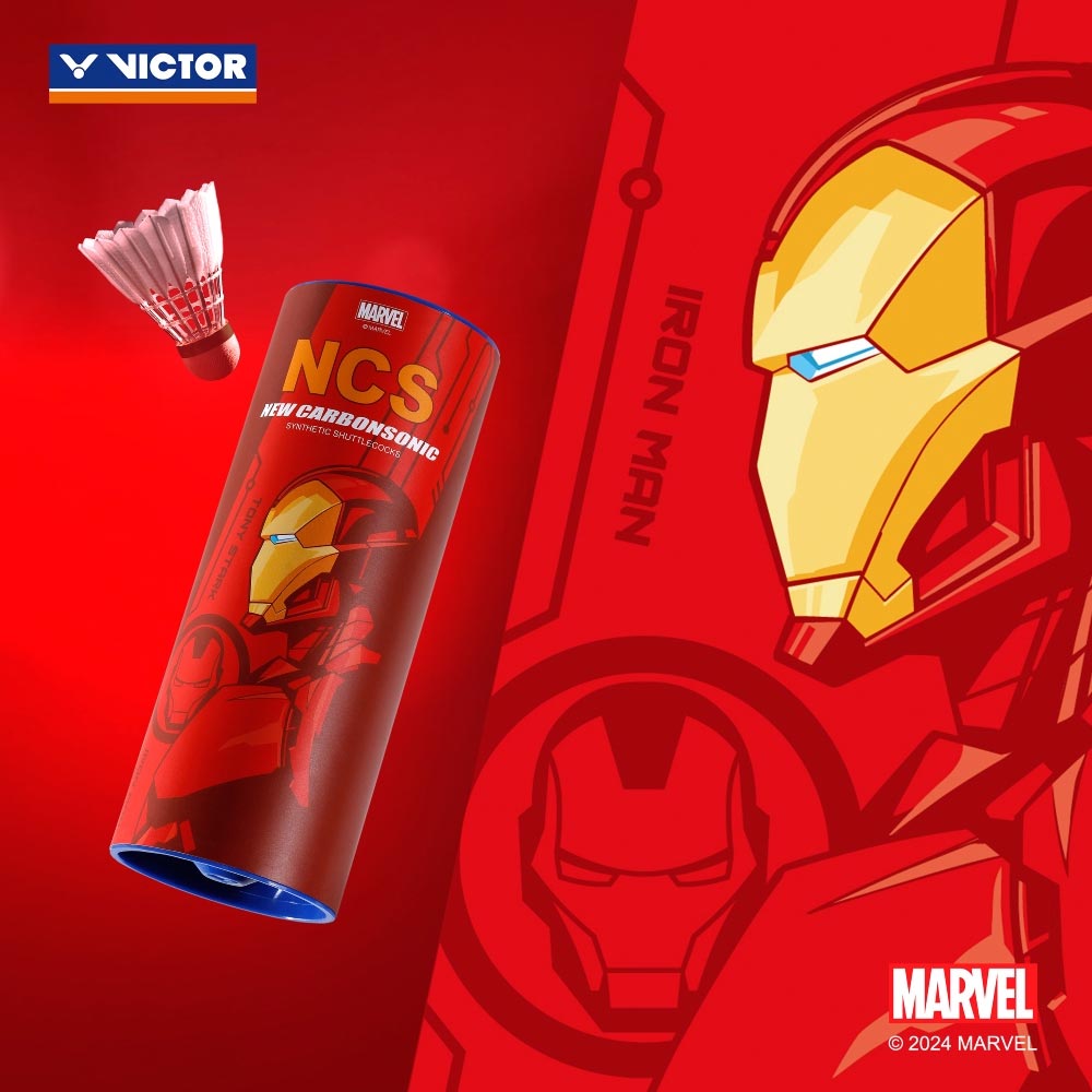 VICTOR NCS Synthetic Shuttlecock – Avengers Limited Edition (4 Tube Set)