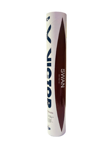 VICTOR SWAN 77 Speed Shuttlecock – Duck Feather, Composite Cork Head, High Quality Badminton Shuttle (12 pcs)