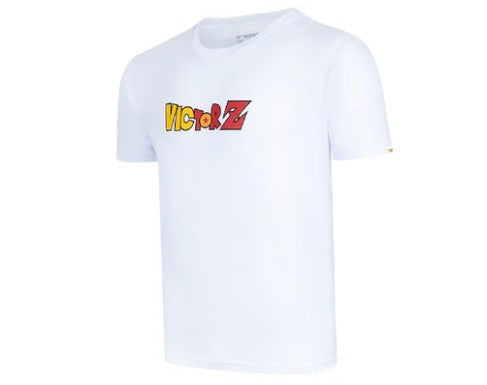VICTOR x Dragon Ball Z Knitted T-Shirt T-503DBZ White | 72.6% Cotton 27.4% Polyester | Soft Breathable Fabric | Casual & Sports Wear