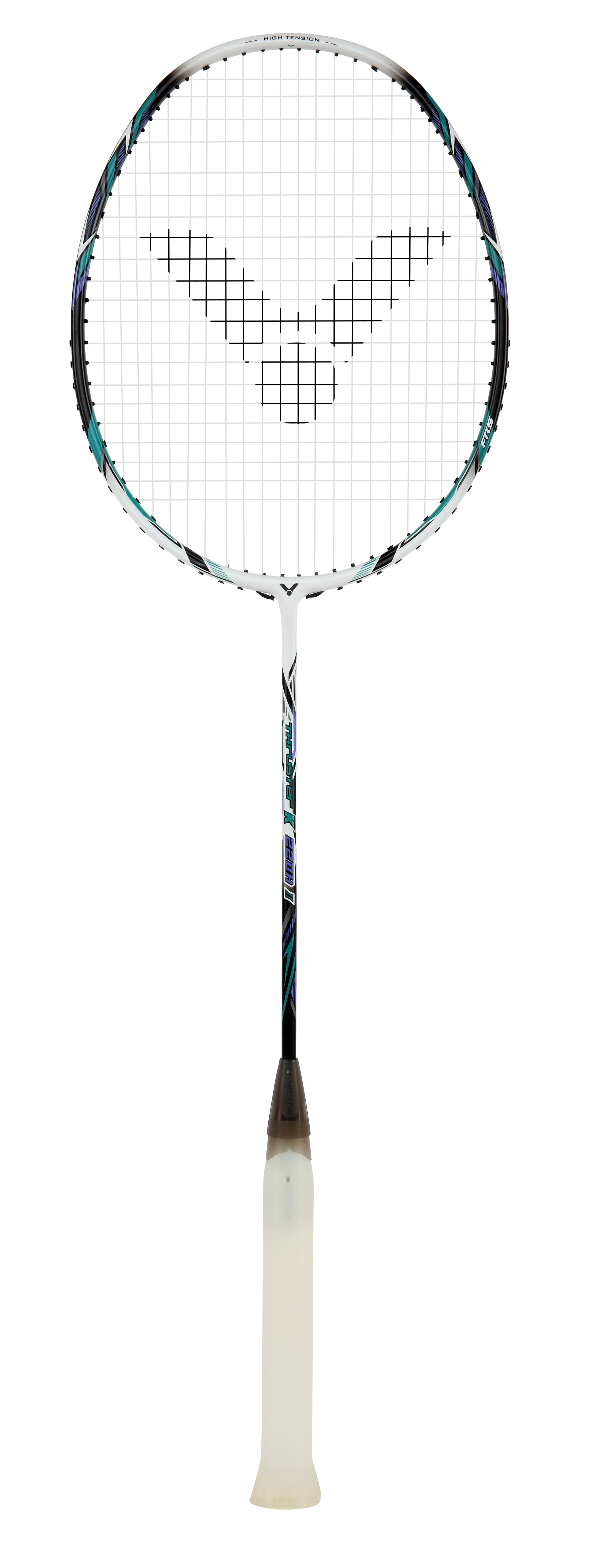 VICTOR Thruster TK-220HII Badminton Racket 4U G6 Strung – High Tension 35 lbs, Graphite Frame, Power & Speed