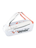 VICTOR Kit Bag BR5223 – Polyester + PU, 75x24x30 cm, Bright White/High Rise | Racket & Shoe Compartments