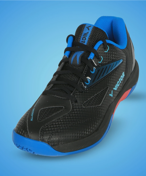 VICTOR A391 All-Around Badminton Shoes – U-Shape 3.0 Wide Fit, Unisex Court Shoes-Black