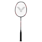 VICTOR Thruster EGL HT Badminton Racket 4U (Unstrung) – Head Heavy, 34 lbs Tension, White/Black, Free Cove