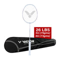 VICTOR DX-1L-V Strung Professional Badminton Racket – Lightweight, Even Balance & Precision Control